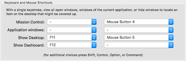 Mac OS Mission Control Preference Pane